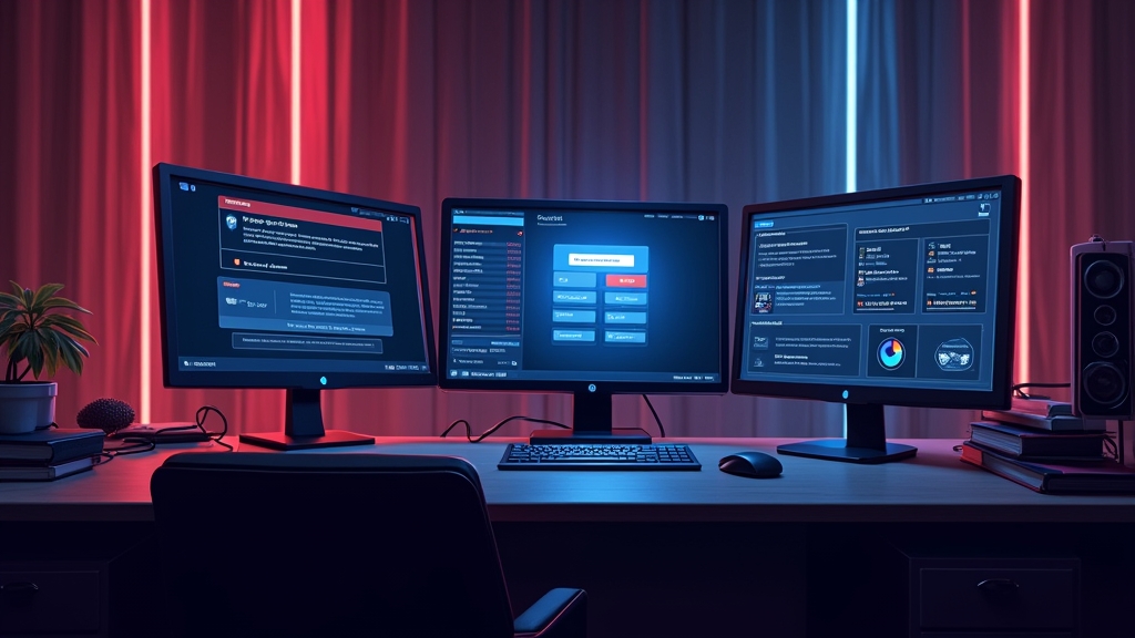 A dark casino security scene showing login recovery, lockout warnings, and support tools
