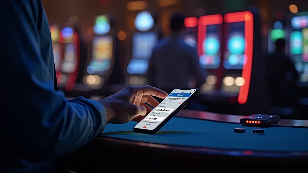 Player entering a bonus code at a glowing casino cashier screen