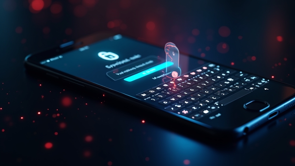 A phone and tablet showing a casino login form with a keyboard and biometric icon